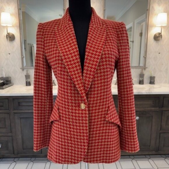 L'Agence Chamberlain Houndstooth Blazer. EUC. No Flaws. Size 2. - Picture 1 of 10